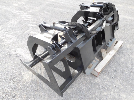 80" ROOT GRAPPLE, UNIVERSAL SKID STEER QUICK ATTACH PLATES
