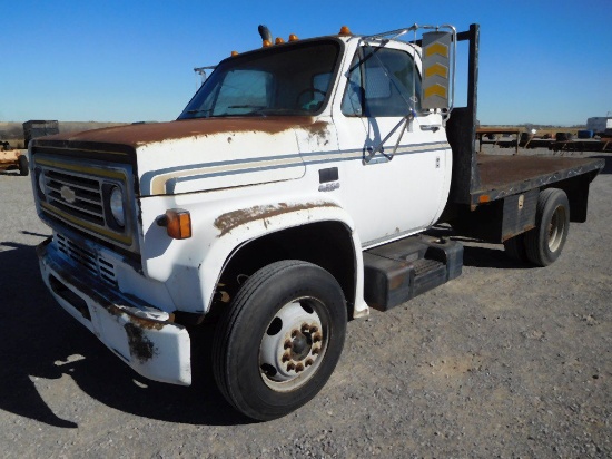 1988 CHEV. C64 TRUCK, DETROIT V-8 DSL., 5/2 SPD., DUAL WHEELS, 7' 10" X 11'