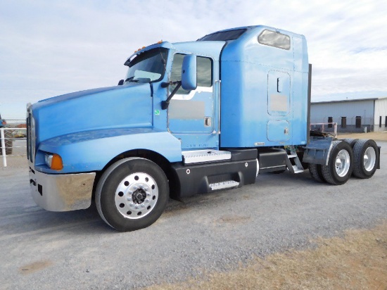 2000 KENWORTH T600 TRUCK, DETROIT 500, 10 SPD., LOWPRO 24.5, ALUM./STEEL WH