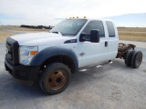 2011 FORD 550, POWER STROKE DSL, AUTOMATIC, CAB & CHASSIS, SHOWS 139,789 MI