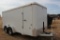 CM ROUTE 66 6' X 14' ENCLOSED TRAILER, BRAKES, RAMP DOOR