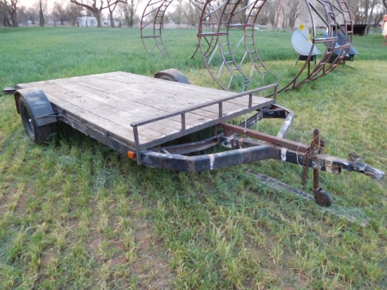 FLATBED UTILITY TRAILER, 6' X 12', SA