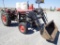 1966 MF165 TRACTOR,  58 HP, 3PT., PTO, W/BISON FRONT END LOADER, SHOWS 3,90