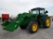 2013 JD 6150R TRACTOR, C&A, 16 SPD., FWA, 3PT., POWER SHUFFLE SHIFT, TRIPLE