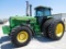 1989 JD 4955 TRACTOR, C & A, 3PT., PTO, PWR SHIFT, DUAL HYD., DUALS, SHOWS