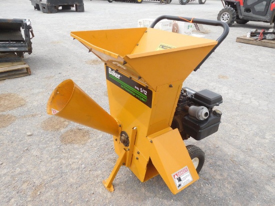 BAKER 5/12 LIMB SHREDDER/CHIPPER, 5HP, PRO MODEL