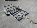 4' X 8' FLATBED TRAILER, TILT, BP (R) NO TITLE