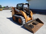 2011 CASE SR175 SKID STEER, OVER THE TIRE TRACK, DSL, ROPS, SPARE NEW TRACK