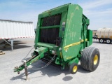 JD 568 BALER, MEGA WIDE +, SHOWS 17,300 BALES, (MONITOR IN OFFICE)