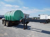 SHOPBUILT 3000 GAL. TANK TRAILER, PULL START PUMP MOTOR, DUAL TANDEMS  (G)