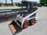 BOBCAT 450 SKID STEER, GAS, ROPS, SHOWS 1,344 HRS.