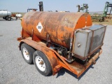 625 GAL. FUEL TANK ON TA TRAILER, HIGH CAP. PUMP, HOSE REEL, SS DEF TANK  (