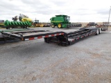 SHOPBUILT 53' DOUBLE DROP EQUIPMENT TRAILER, AR, DOVE TAIL W/RAMPS, DRIVE O