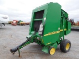 JD 467 ROUND BALER, NET OR TWINE, MEGA WIDE, (MONITOR IN OFFICE)