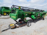 JD 930D DRAPER HEADER, SINGLE PT. ON TRAILER SN: 5603