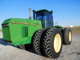 1996 JD 8770 TRACTOR, 4WD, 3HYD., QUAD RANGE, 20.842 TIRES, 200 HRS ON REBU