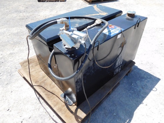 BETTER BUILT 75 GAL. DSL TANK/TOOL BOX IN ONE, 12V. PUMP