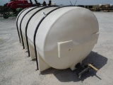 1600 GAL. POLY TANK HORIZONTAL, METAL TIE DOWN STRAPS