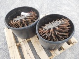 BUCKET OF USED ROTARY WHEELS, 12 PER BUCKET ***SOLD TIMES THE QUANTITY***