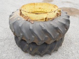 SET OF JD 4240 TRACTOR DUALS, 18.4-38 CLAMP ON