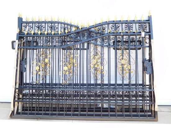 SET OF  2 -10' DECORATIVE IRON GATES