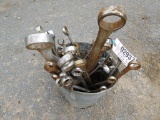 BUCKET OF FOREIGN MADE WRENCHES (LARGE SIZES)