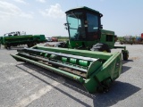 JD 3830 SWATHER W/16' TWIN KNIFE 300 HEADER, SHOWS 2246 HRS.