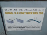 30' X 40' X 7.2' 3040 GL-9-C CONTAINER SHELTER