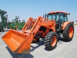 2009 KUBOTA M125 TRACTOR, MFWD, C & A, 3 PT., PTO, TRIPLE HYD, PS, LEFT HAN