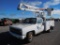 1981 CHEV. C30 BUCKET TRUCK, 1 TON, AUTO, GAS, KOENING TOOL BOX, SHOWS 624,