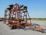 KRAUSE 45' FIELD CULTIVATOR, QUAD FOLD, WALKING TANDEMS, 9