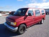 1996 FORD VAN, ECONOLINE 150, V8, GAS, WHEELCHAIR LIFT, SHOWS 147,536 MILES