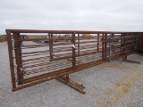 24' FREE STANDING CATTLE PANELS W/12' GATES ***SOLD TIMES THE QUANTITY***