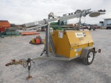 CAT 20 KW LIGHT PLANT/GENERATOR TRAILER MOUNTED, MODEL WCW 204MH, SINGLE AX