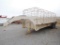 6' X 20 STOCK TRAILER, GN, TA, RUBBER FLOOR, BAR TOP, REMOVABLE CAGE, CUT G