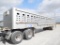 2015 GOOSENECK 43' GROUND LOAD TRAILER, AR, SA, RUBBER FLOOR, NEW 255-70R 2