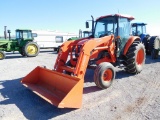 KUBOTA M9450F TRACTOR, AIR RIDE SEATS, DUAL HYD., 3PT., PTO, 2WD, 1353 LOAD