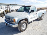 1994 CHEVY 2500 PICKUP,  4X4, AUTO, GAS, SINGLE CAB, LONG BED, SHOWS 235,66