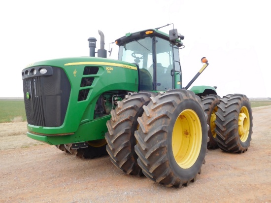 2008 JD 9230 TRACTOR, 4WD, 24F/6R PARTIAL POWER SHIFT, 4 HYD., REAR WHEEL W