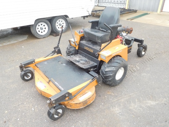 1996 WOODS ZERO TURN RIDING MOWER, 54" DECK, 23HP, NEW ENGINE IN 2016, NEW