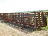 24' HEAVY DUTY FREE STANDING PANELS, ONE WITH 12' GATE***SOLD TIMES THE MONEY**