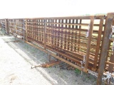 24' HEAVY DUTY FREE STANDING PANELS, ONE WITH 12' GATE ***SOLD TIMES THE MONEY*