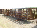 24' HEAVY DUTY FREE STANDING PANELS, ONE WITH 12' GATE***SOLD TIMES THE MONEY**