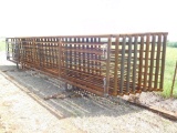 24' HEAVY DUTY FREE STANDING PANELS, ONE WITH 6' GATE ***SOLD TIMES THE MONEY*