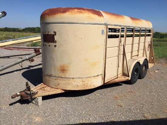 1987 STOCK TRAILER,