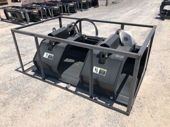 72" SKID STEER HYD. GRAPPLE BUCKET, UNUSED