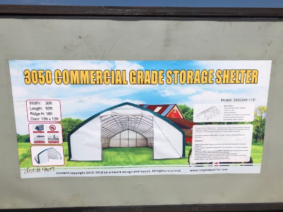 30' X 50' COMMERCIAL GRADE STORAGE SHELTER