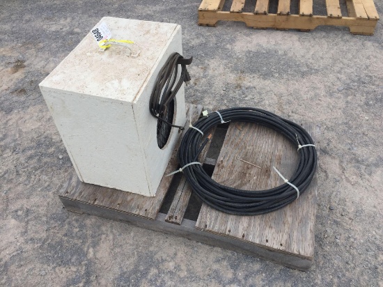 3 SPEED VENTILATION FAN AND 1 ROLL OF 74" 1/0 ELECTRICAL CABLE