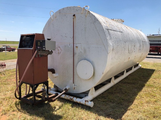 APPROX. 5,000 GAL. FUEL STORAGE TANK, WELDED