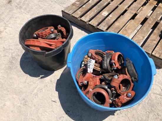 LOT OF 6" & 8" HOSE FLANGES